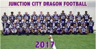 Junction City Dragons Boys Varsity Football Fall 17-18 team photo.