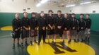 Newcomb Skyhawks Boys Varsity Wrestling Winter 21-22 team photo.