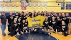 Wantagh Warriors Boys Varsity Wrestling Winter 21-22 team photo.
