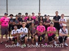 South Bison Boys Varsity Tennis Fall 21-22 team photo.