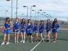 Los Lunas Tigers Girls Varsity Tennis Spring 17-18 team photo.