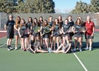 Sandia Prep Sundevils Girls Varsity Tennis Spring 17-18 team photo.
