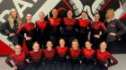 Highland Rams Co-ed Varsity Dance Team Winter 24-25 team photo.