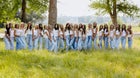 Eagle Mustangs Co-ed Varsity Dance Team Winter 24-25 team photo.