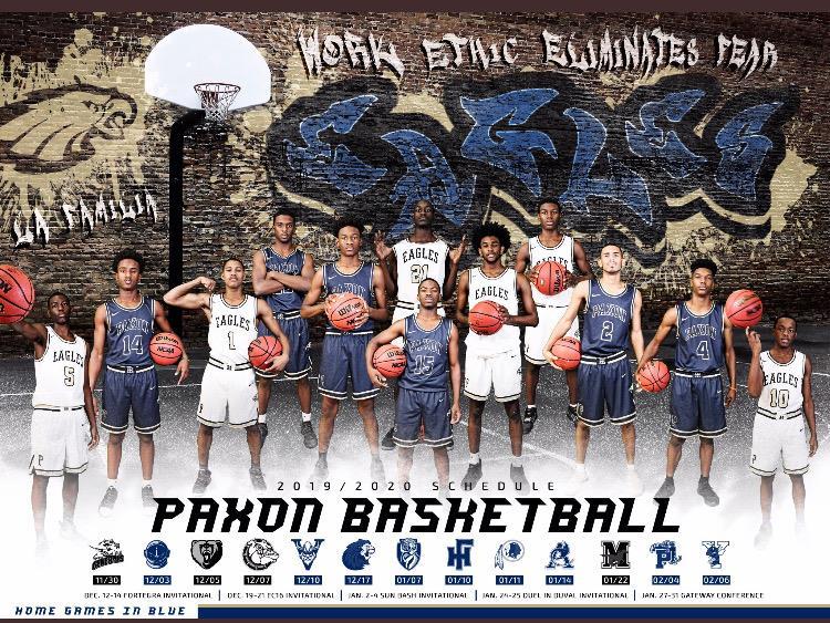 Schedule Paxon School For Advanced Studies Golden Eagles Jacksonville Fl Varsity Basketball 19