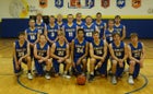 Allen Eagles Boys Varsity Basketball Winter 19-20 team photo.