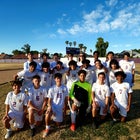 Gilbert Classical Academy Spartans Boys Varsity Soccer Winter 24-25 team photo.