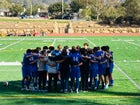 Cate Rams Boys Varsity Soccer Winter 24-25 team photo.