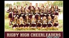 Rigby Trojans Co-ed Varsity Cheer Winter 22-23 team photo.