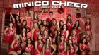 Minico Spartans Co-ed Varsity Cheer Winter 22-23 team photo.