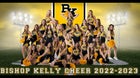Bishop Kelly Knights Co-ed Varsity Cheer Winter 22-23 team photo.