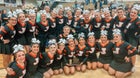 Jerome Tigers Co-ed Varsity Cheer Winter 22-23 team photo.