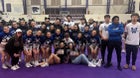 Lovington Wildcats Co-ed Varsity Cheer Winter 22-23 team photo.