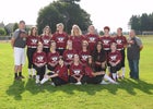 Prairie Falcons Girls Varsity Slow Pitch Softball Fall 19-20 team photo.
