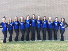 Mountain View Yellowjackets Co-ed Varsity Dance Team Winter 16-17 team photo.