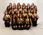 St. Pius X Sartans Co-ed Varsity Dance Team Winter 16-17 team photo.