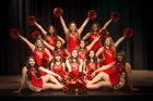 Centennial Hawks Co-ed Varsity Dance Team Winter 16-17 team photo.