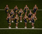 Bentonville West Wolverines Co-ed Varsity Dance Team Winter 16-17 team photo.