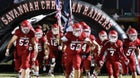 Savannah Christian Raiders Boys Varsity Football Fall 23-24 team photo.