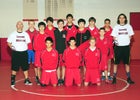 Albuquerque Academy Chargers Boys JV Wrestling Winter 15-16 team photo.