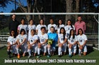 O'Connell Boilermakers Girls Varsity Soccer Spring 17-18 team photo.