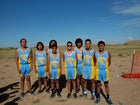 Dulce Hawks Boys Varsity Cross Country Fall 15-16 team photo.