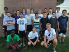 Bellevue East Chieftains Boys Varsity Cross Country Fall 15-16 team photo.