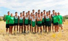 Pojoaque Valley Elks Boys Varsity Cross Country Fall 15-16 team photo.