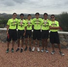 Gadsden Panthers Boys Varsity Cross Country Fall 15-16 team photo.