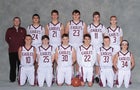 Ellicottville/West Valley Central Eagles Boys Varsity Basketball Winter 18-19 team photo.