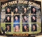 Oak Park Eagles Girls Varsity Golf Fall 20-21 team photo.