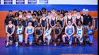 Columbus Blue Devils Boys Varsity Wrestling Winter 24-25 team photo.