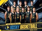 Shelby-Rising City Huskies Boys Varsity Basketball Winter 25-26 team photo.