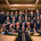 Colonial Beach Drifters Boys Varsity Basketball Winter 25-26 team photo.