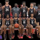 Lima Senior Spartans Boys Varsity Basketball Winter 25-26 team photo.