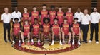 Indianapolis Scecina Memorial Crusaders Boys Varsity Basketball Winter 25-26 team photo.