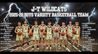 Jasper-Troupsburg Wildcats Boys Varsity Basketball Winter 25-26 team photo.