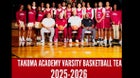 Takoma Academy Tigers Boys Varsity Basketball Winter 25-26 team photo.