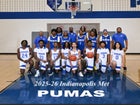 Indianapolis Metropolitan Pumas Boys Varsity Basketball Winter 25-26 team photo.