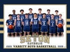 Seton Catholic Cougars Boys Varsity Basketball Winter 25-26 team photo.