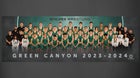 Green Canyon Wolves Boys Varsity Wrestling Winter 23-24 team photo.