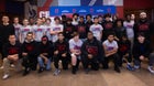 Christiana Vikings Boys Varsity Wrestling Winter 23-24 team photo.