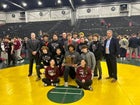 Wheeling Central Catholic Maroon Knights Boys Varsity Wrestling Winter 23-24 team photo.