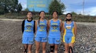 Dulce Hawks Girls Varsity Cross Country Fall 22-23 team photo.