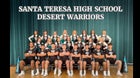 Santa Teresa Warriors Co-ed Varsity Cheer Winter 24-25 team photo.