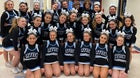 Skyview Hawks Co-ed Varsity Cheer Winter 24-25 team photo.