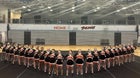 Post Falls Trojans Co-ed Varsity Cheer Winter 24-25 team photo.