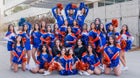 Los Lunas Tigers Co-ed Varsity Cheer Winter 24-25 team photo.