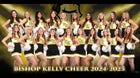 Bishop Kelly Knights Co-ed Varsity Cheer Winter 24-25 team photo.