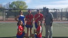 West Mesa Mustangs Girls Varsity Tennis Spring 15-16 team photo.